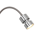 Luminaire mural NATASJA avec interrupteur, avec bras flexible GU10 IP20, acier brossé gradable