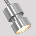 Luminaire mural NATASJA avec interrupteur, avec bras flexible GU10 IP20, acier brossé gradable