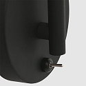 Steinhauer Luminaire mural NATASJA avec interrupteur, avec bras flexible GU10 IP20, noir mat gradable