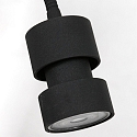 Steinhauer Luminaire mural NATASJA avec interrupteur, avec bras flexible GU10 IP20, noir mat gradable