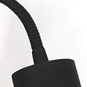 Steinhauer Luminaire mural NATASJA avec interrupteur, avec bras flexible GU10 IP20, noir mat gradable