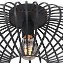 anne light & home Luminaire de plafond DUNBAR � 1 flamme, rond E27 IP20, noir mat gradable