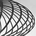 anne light & home Luminaire de plafond DUNBAR � 1 flamme, rond E27 IP20, noir mat gradable