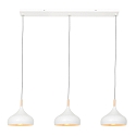 Luminaire � suspension BJORR 3 flammes E27 IP20, blanc mat gradable