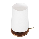 Steinhauer table lamp ANCILLA 1 flame, short, with switching function, conical E27 IP20, brushed bronze dimmable