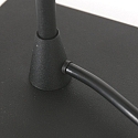 Lampe de table ANCILLA à 1 flamme, avec fonction de commutation, conique E14 IP20, noir mat gradable