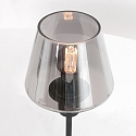 Lampe de table ANCILLA à 1 flamme, avec fonction de commutation, conique E14 IP20, noir mat gradable