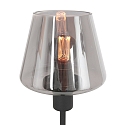 Lampe de table ANCILLA à 1 flamme, avec fonction de commutation, conique E14 IP20, noir mat gradable