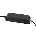 Lampe de table ANCILLA à 1 flamme, court, avec fonction de commutation, conique E27 IP20, noir mat gradable