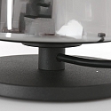 Lampe de table ANCILLA à 1 flamme, court, avec fonction de commutation, conique E27 IP20, noir mat gradable