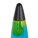 Mexlite table lamp VOLCAN with switch, conical E14 IP20, black matt 