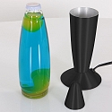 Mexlite table lamp VOLCAN with switch, conical E14 IP20, black matt 