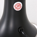 Mexlite table lamp VOLCAN cylindrical, with switch E14 IP20, black matt 
