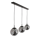 Steinhauer Luminaire � suspension BOLLIQUE 3 flammes, langue E27 IP20, noir mat gradable