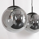 Steinhauer Luminaire � suspension BOLLIQUE 3 flammes, langue E27 IP20, noir mat gradable