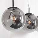 Steinhauer Luminaire � suspension BOLLIQUE 3 flammes, langue E27 IP20, noir mat gradable
