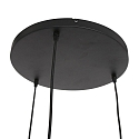 Steinhauer Luminaire � suspension BOLLIQUE 3 flammes, rond E27 IP20, noir mat gradable