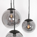 Steinhauer Luminaire � suspension BOLLIQUE 3 flammes, rond E27 IP20, noir mat gradable