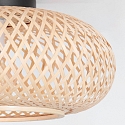 anne light & home Luminaire de plafond MAZE E27 IP20, bambou clair gradable