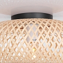 anne light & home Luminaire de plafond MAZE E27 IP20, bambou clair gradable