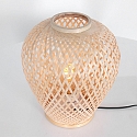 anne light & home Lampe de table MAZE avec interrupteur E27 IP20, bambou clair 