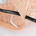 anne light & home Lampe de table MAZE avec interrupteur E27 IP20, bambou clair 