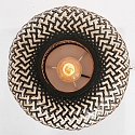 anne light & home table lamp MAZE with switch E27 IP20, bamboo light, black 