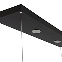 Steinhauer Luminaire � suspension T�R 6 flammes, avec tablette IP20, noir mat gradable