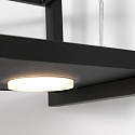 Steinhauer Luminaire � suspension T�R 6 flammes, avec tablette IP20, noir mat gradable