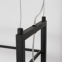 Steinhauer Luminaire � suspension T�R 6 flammes, avec tablette IP20, noir mat gradable