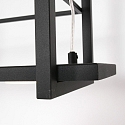 Steinhauer Luminaire � suspension T�R 6 flammes, avec tablette IP20, noir mat gradable