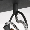 Mexlite wall and ceiling luminaire NOVÉ 2 flames, adjustable E14 IP20, black matt dimmable
