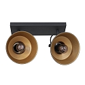Mexlite wall and ceiling luminaire NOVÉ 2 flames, adjustable E14 IP20, black matt dimmable