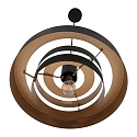 anne light & home Luminaire � suspension FLINTER � 1 flamme, cylindrique, direct / indirect E27 IP20, noir mat gradable