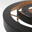anne light & home Luminaire � suspension FLINTER � 1 flamme, cylindrique, direct / indirect E27 IP20, noir mat gradable
