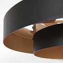 anne light & home Luminaire � suspension FLINTER � 1 flamme, cylindrique, direct / indirect E27 IP20, noir mat gradable