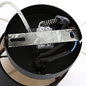 Mexlite wall luminaire ORNOIR 1 flame, with switch, adjustable E14 IP20, black matt dimmable