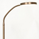 Mexlite floor lamp PLATU with flex arm, with touch dimmer IP20, bronze dimmable