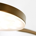 Mexlite floor lamp PLATU with flex arm, with touch dimmer IP20, bronze dimmable