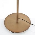 Mexlite floor lamp PLATU with flex arm, with touch dimmer IP20, bronze dimmable