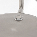 Mexlite floor lamp PLATU with flex arm, with touch dimmer IP20, steel dimmable