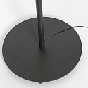 Mexlite floor lamp PLATU with flex arm, with touch dimmer IP20, black matt dimmable
