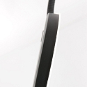 Mexlite floor lamp PLATU with flex arm, with touch dimmer IP20, black matt dimmable