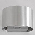 Luminaire mural MURO haut bas, rond, réglable G9 IP20, acier brossé gradable
