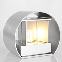 Luminaire mural MURO haut bas, rond, réglable G9 IP20, acier brossé gradable