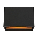wall luminaire MURO up / down, square, flat, adjustable G9 IP20, black matt dimmable