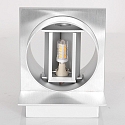 Steinhauer wall luminaire MURO up / down, square, cylindrical, adjustable G9 IP20, steel brushed dimmable