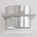 Steinhauer wall luminaire MURO up / down, square, cylindrical, adjustable G9 IP20, steel brushed dimmable