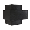 Steinhauer wall luminaire MURO 1-fold, square, direct / indirect G9 IP20, black matt dimmable