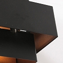 Steinhauer wall luminaire MURO 1-fold, square, direct / indirect G9 IP20, black matt dimmable